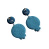 Boucles d'oreilles pendantes, cerisier en fleur, en pâte polymère