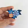Broche fleurie en pâte polymère