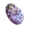 Nuelle, broche matriochka fleurie en pâte polymère