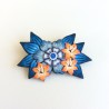 Broche fleurie en pâte polymère