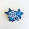 Broche fleurie en pâte polymère