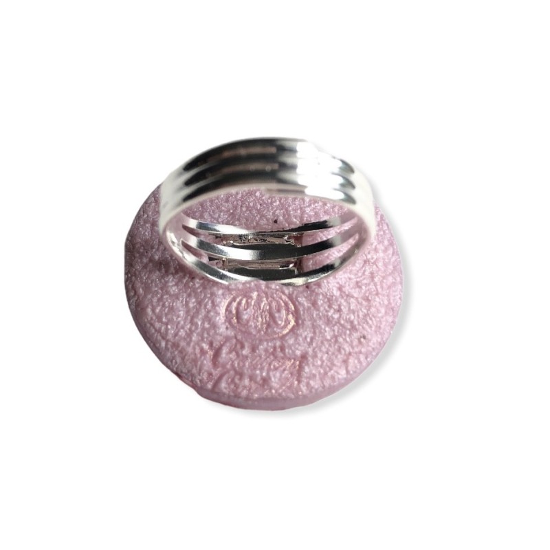 Big bague cerisiers en fleurs, en pâte polymère