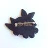 Broche fleurie en pâte polymère