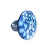 Big bague joli bouquet aux fleurs bleues, en pâte polymère