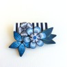 Broche fleurie en pâte polymère