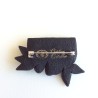Broche fleurie en pâte polymère