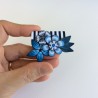 Broche fleurie en pâte polymère