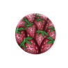 Big bague fraises, en pâte polymère