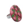 Big bague fraises, en pâte polymère