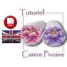 English tutorial pdf : peony cane (polymer clay) - english version