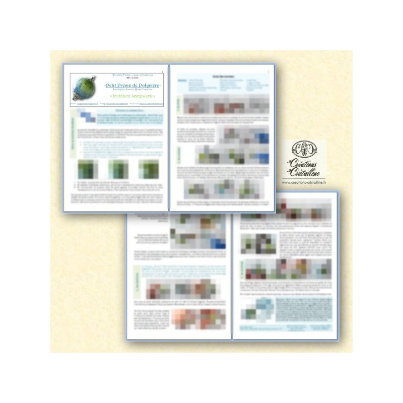 English tutorial pdf : lampwork (polymer clay) - english version