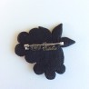 Broche fleurie en pâte polymère