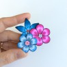 Broche fleurie en pâte polymère