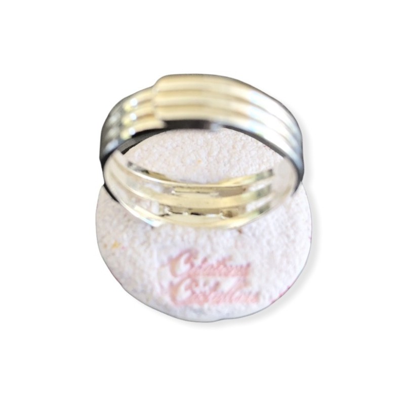 Bague aux fraises, en pâte polymère