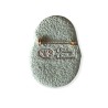 Broche matriochka fleurie vert bronze en pâte polymère
