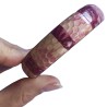 Bracelet bohème ton champagne rosé, en pâte polymère