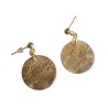 Mini boucles d'oreilles pendantes poinsettias, en pâte polymère
