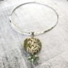 Pendentif rond, en pâte polymère