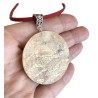 Médaillon / pendentif poinsettias, en pâte polymère