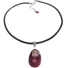 Pendentif matriochka fleurie en pâte polymère