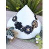 Collier de fête, fleuri en pâte polymère montée sur chaîne