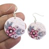copy of Boucles d'oreilles pendantes, fleurs 3D, en pâte polymère