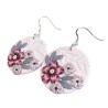 copy of Boucles d'oreilles pendantes, fleurs 3D, en pâte polymère