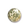 Bague graphique vert et bronze doré, en pâte polymère