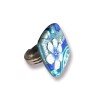 copy of Big bague joli bouquet aux fleurs bleues, en pâte polymère