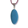 Pendentif ovale, joli bouquet cerisier en relief, en pâte polymère