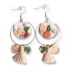 Boucles d'oreilles pendantes avec fruits agrumes, en pâte polymère