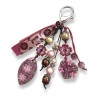 copy of Gri-gri, bijou de sac, rouge - rose,  fraises - fleurs