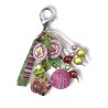 copy of Gri-gri, bijou de sac, rouge - rose,  fraises - fleurs