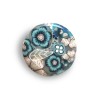 copy of Big bague joli bouquet aux fleurs bleues, en pâte polymère