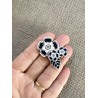 Broche fleurie en pâte polymère