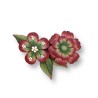 Broche fleurie en pâte polymère