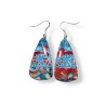 copy of Boucles d'oreilles longues, fleurs, en pâte polymère