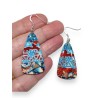 copy of Boucles d'oreilles longues, fleurs, en pâte polymère