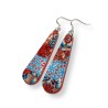 copy of Boucles d'oreilles longues, fleurs, en pâte polymère
