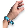 copy of UN Bracelet jonc composition de fleurs tons bleu, en pâte polymère