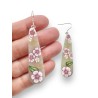 copy of Boucles d'oreilles longues, fleurs, en pâte polymère