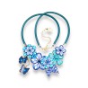 copy of Collier court fleuri en pâte polymère monté sur chaîne
