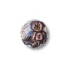 Bague bombée en pâte polymère, motif "ourson calin"