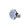 Bague "Fleur d’Élégance" – Pièce Unique en Pâte Polymère