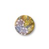 Bague "Éclats Floraux" – Mokumé Gané Doré & Fleurs en Pâte Polymère, Pièce Unique