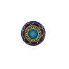 Bague fleur stylisée en pâte polymère