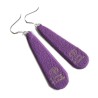 Boucles d'oreilles longues, fleurs, en pâte polymère