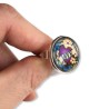 Bague motif "love tatoo" rockabilly en pâte polymère