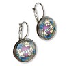 Boucles d'oreilles motif "love tatoo" rockabilly en pâte polymère