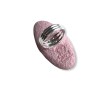 Longue bague ovale cerisiers en fleurs, en pâte polymère